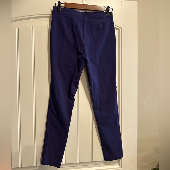 Like-new Navy Michael Kors Stretch Ankle Trousers size SMALL - Picture 1 of 4